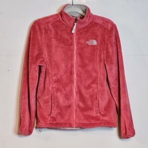 The North Face Hot Pink Fleece Jacket Full Zip Wmns Sz Small